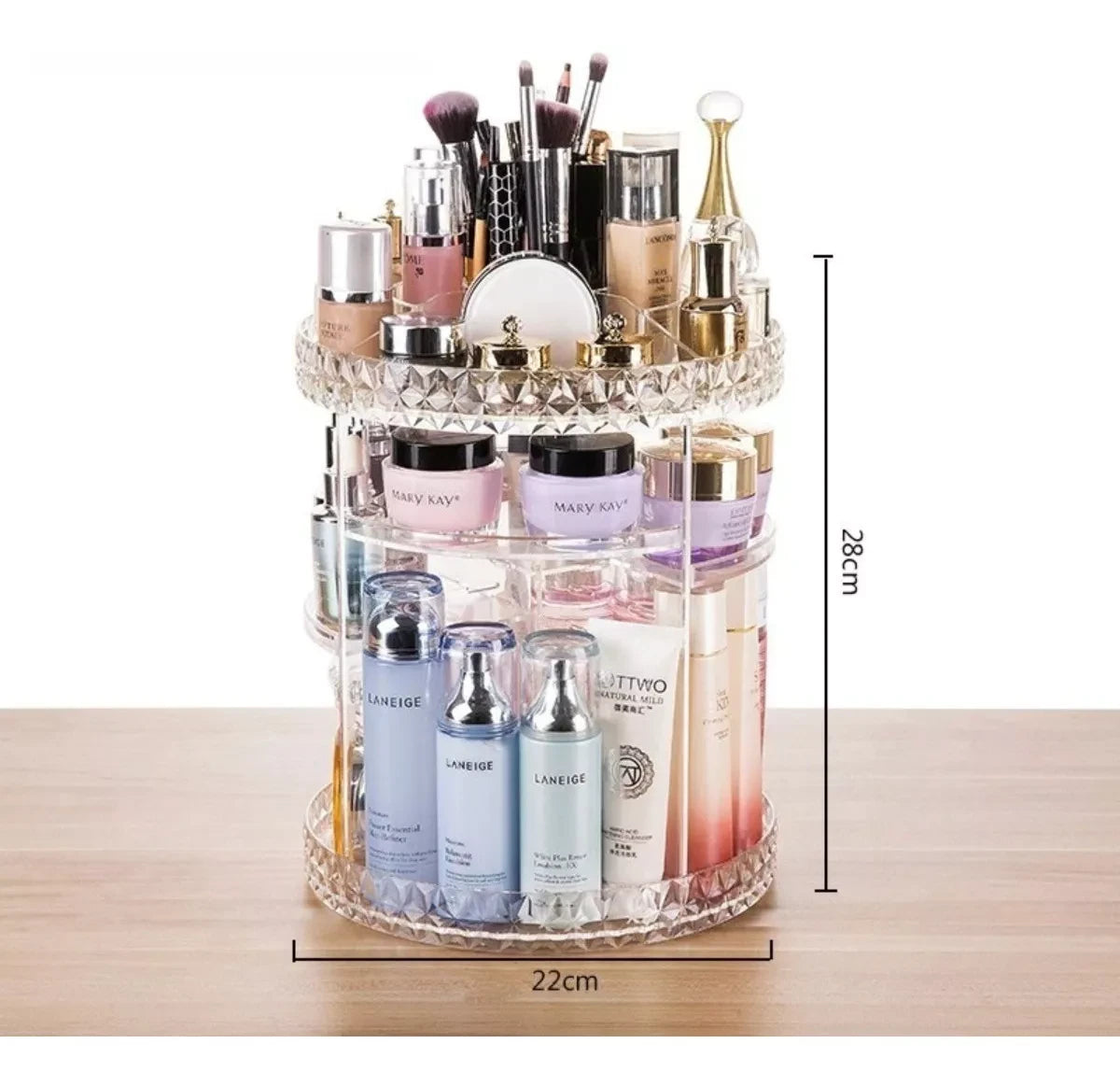 COSMETIQUERO GIRATORIO MAQUILLAJE 360