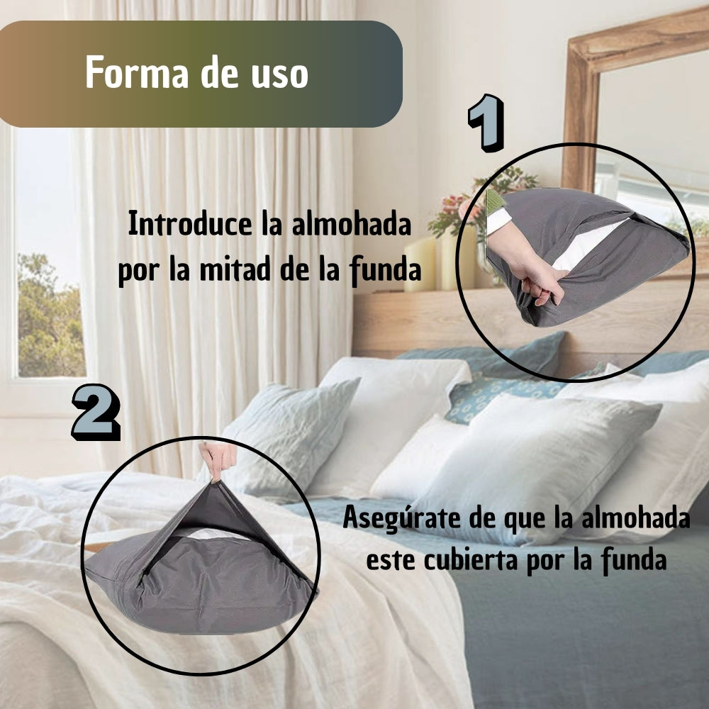 FUNDA ALMOHADA ANTI FRIZZ